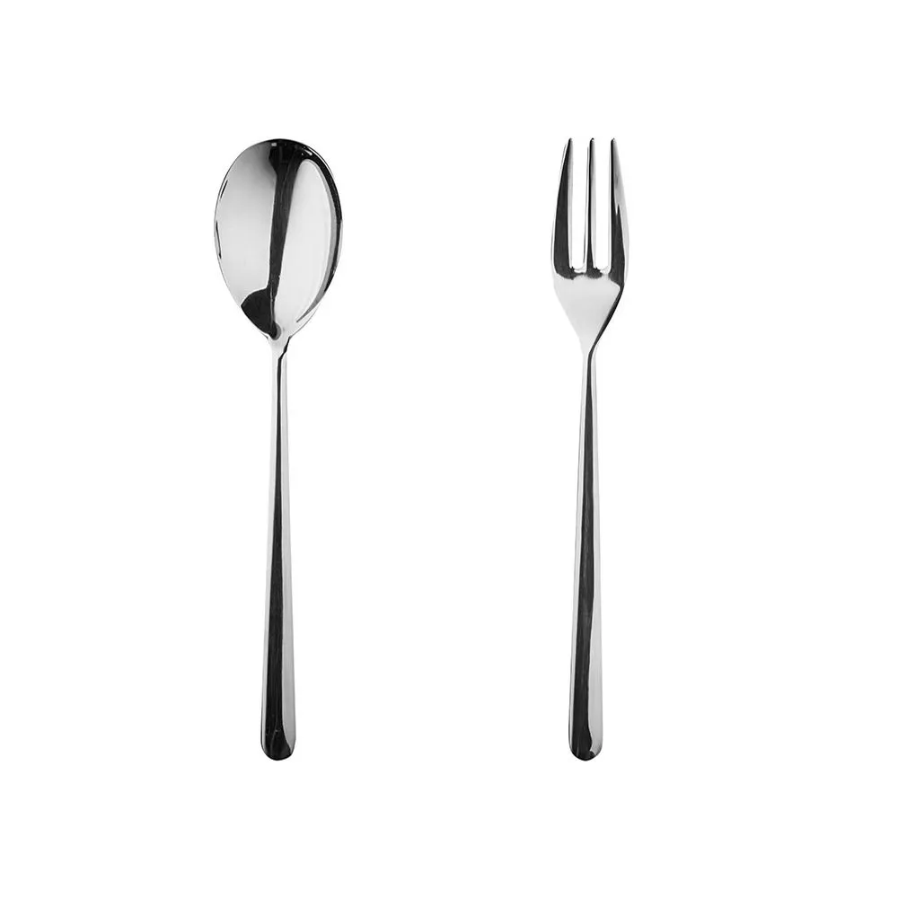 Serving Spoon & Fork Set, Linea