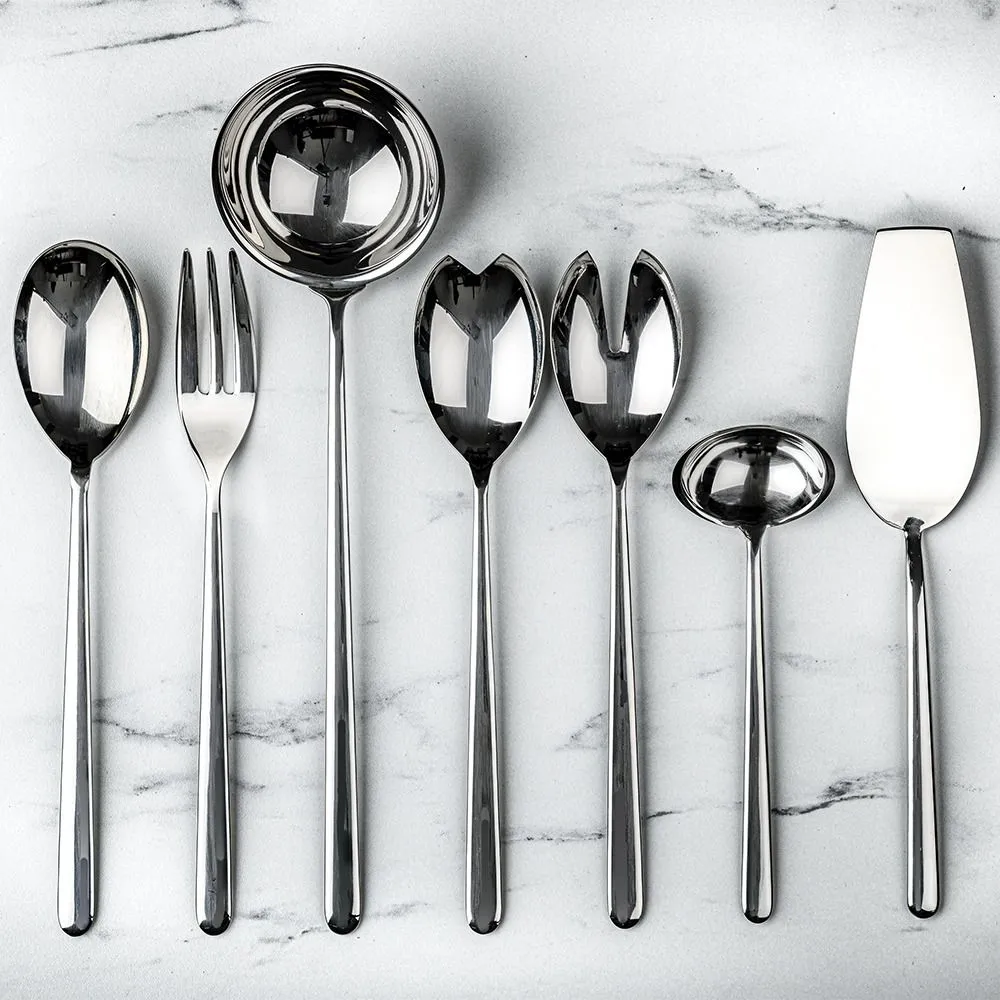 Serving Spoon & Fork Set, Linea