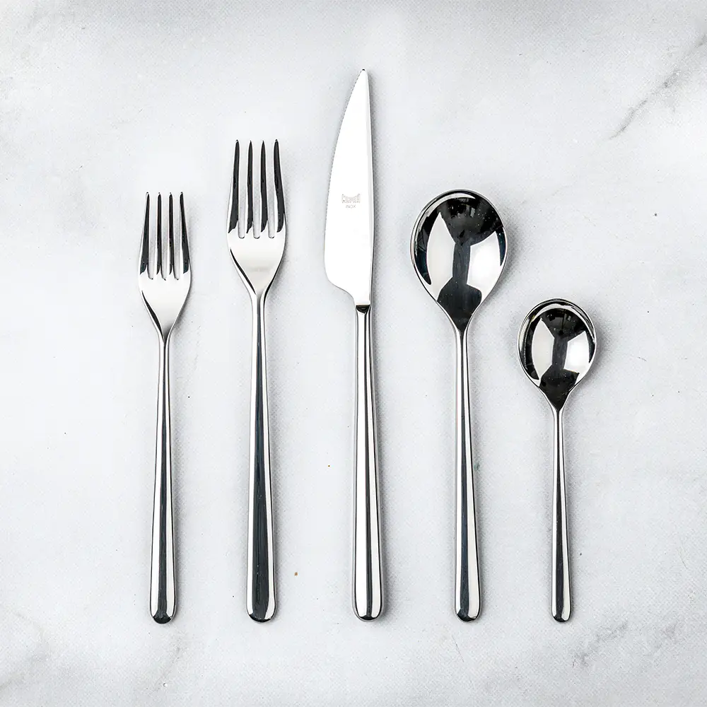 Serving Spoon & Fork Set, Linea