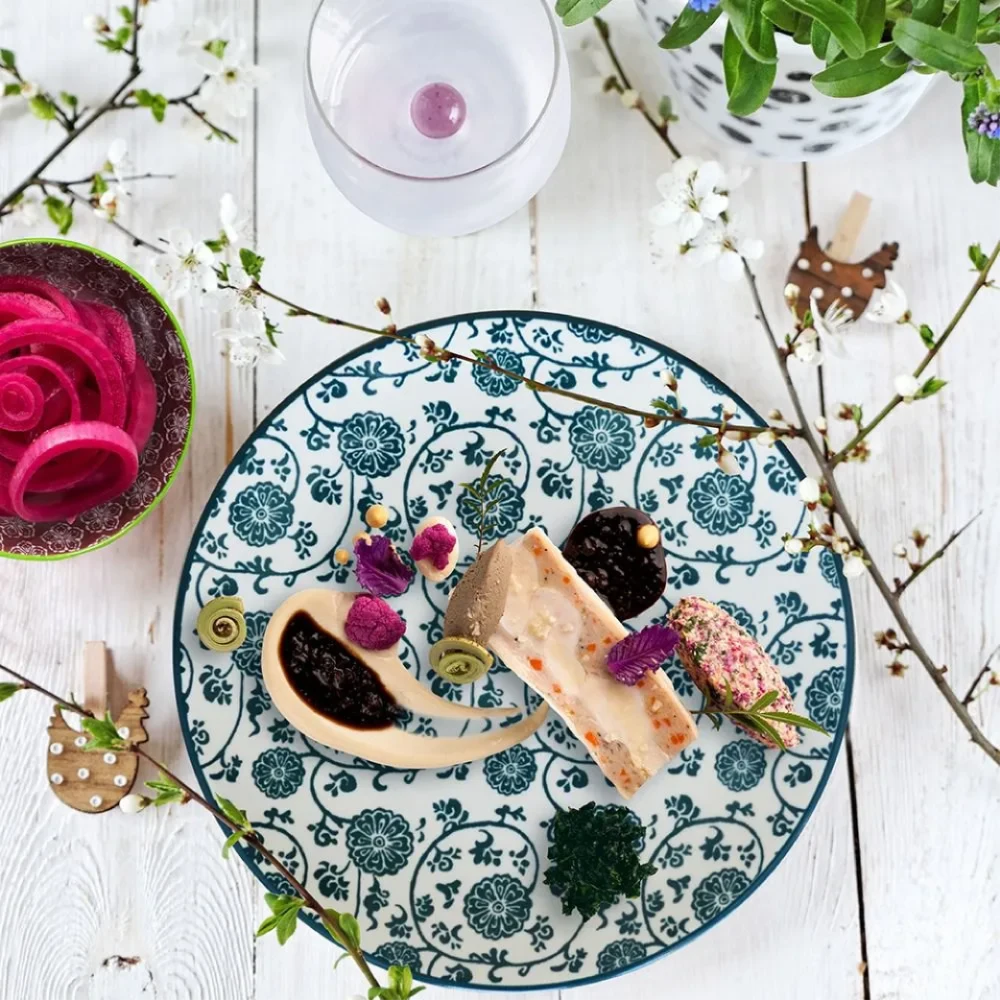 Porcelain Dessert Plate -Set of 2