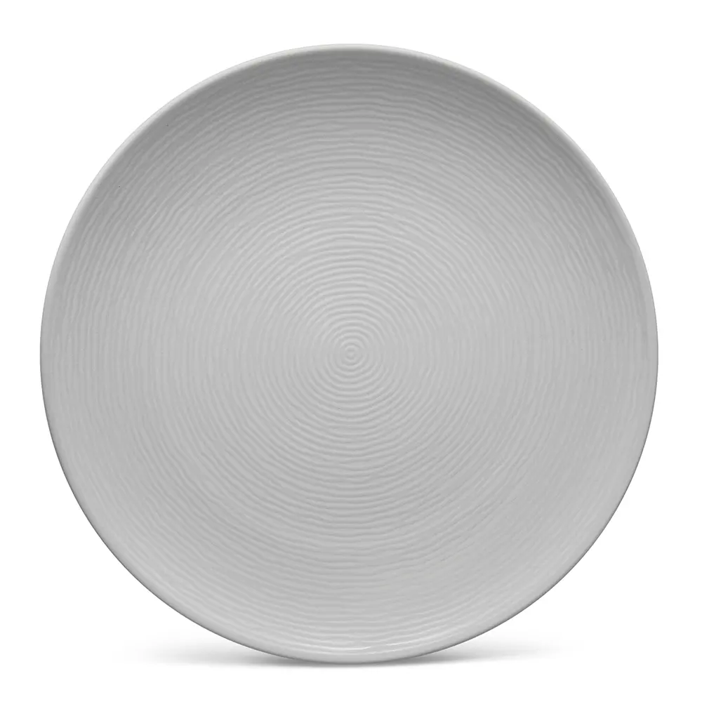 Noritake Grey On Grey Swirl Salad/Dessert Plate, Coupe