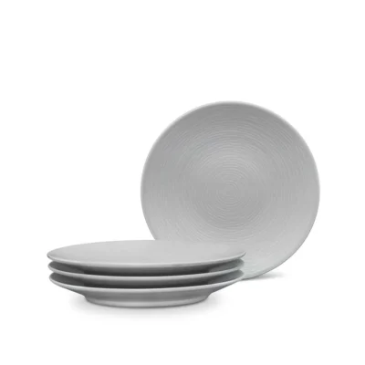 Noritake Grey On Grey Swirl Appetizer Plate