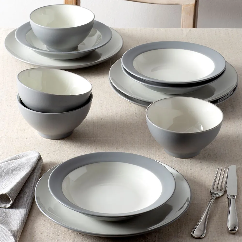 Noritake Colorwave Rim Soup/Pasta Bowl - Slate