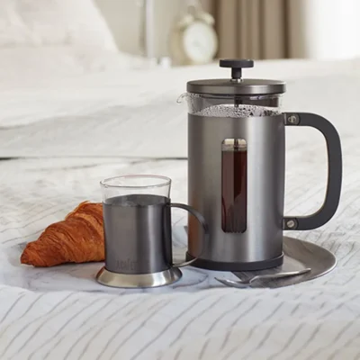 " Pisa Cafetière- Gun Metal Grey"