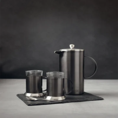 Cafetiere Gun Metal Grey
