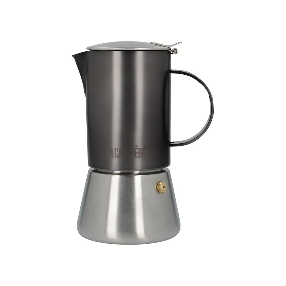 Stovetop Cafetiere Gun Metal Grey