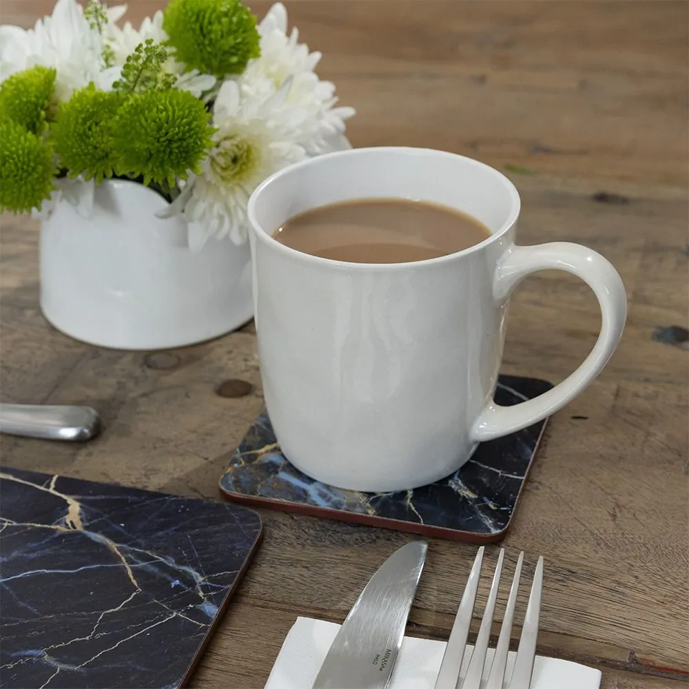 Navy Marble Coasters Set