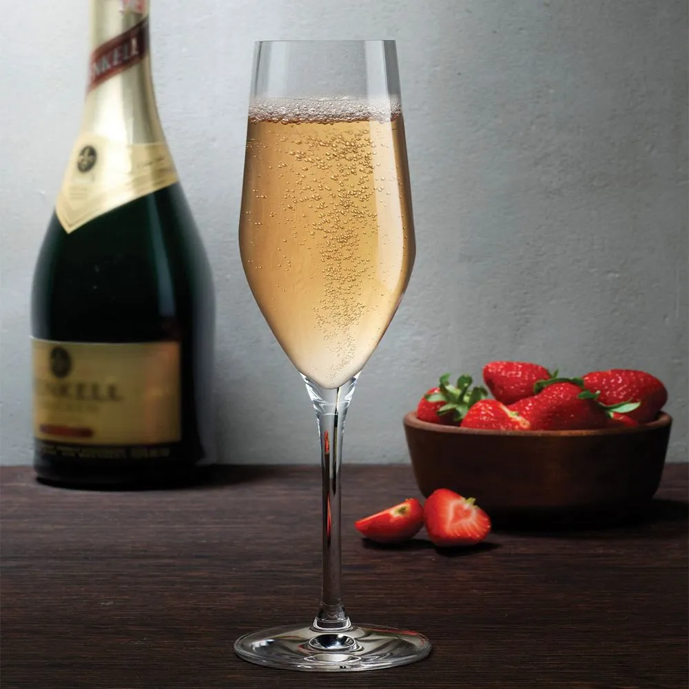 Champagne Crystal Glasses Set