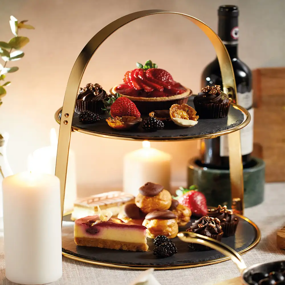 Tier Brass Cake Stand
