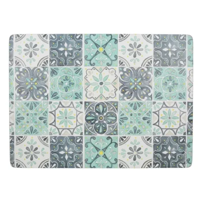 Green Tile Placemats Set