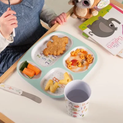 Alphabet Sectioned Plate
