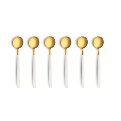 Coffee Set White Gold