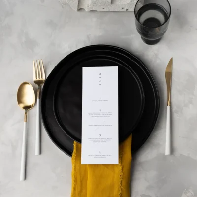 Serving Set White Gold