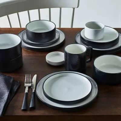 Noritake Colortex Stone Stax Salad Plate - Black