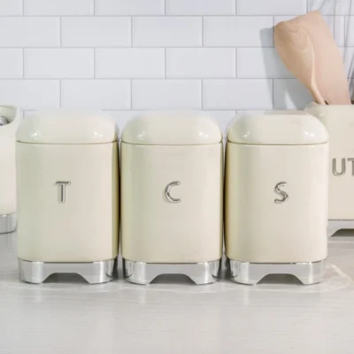 Sugar Jar Canister Cream