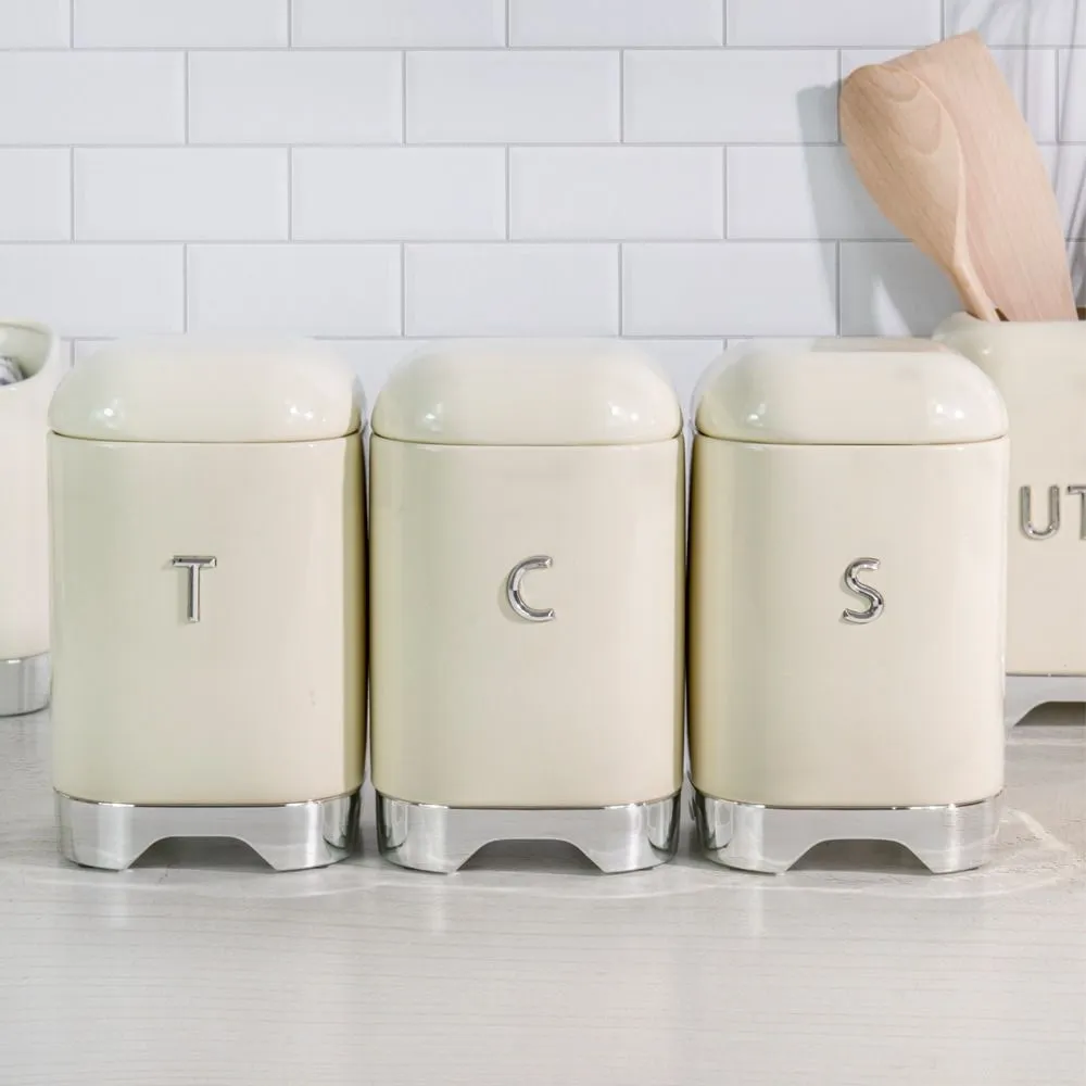 Sugar Jar Canister Cream