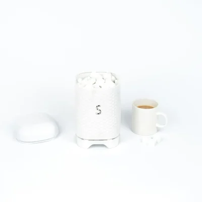Sugar Jar Canister Ice White