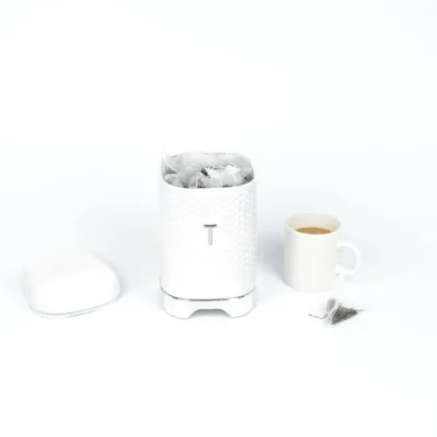 Tea Canister Ice White