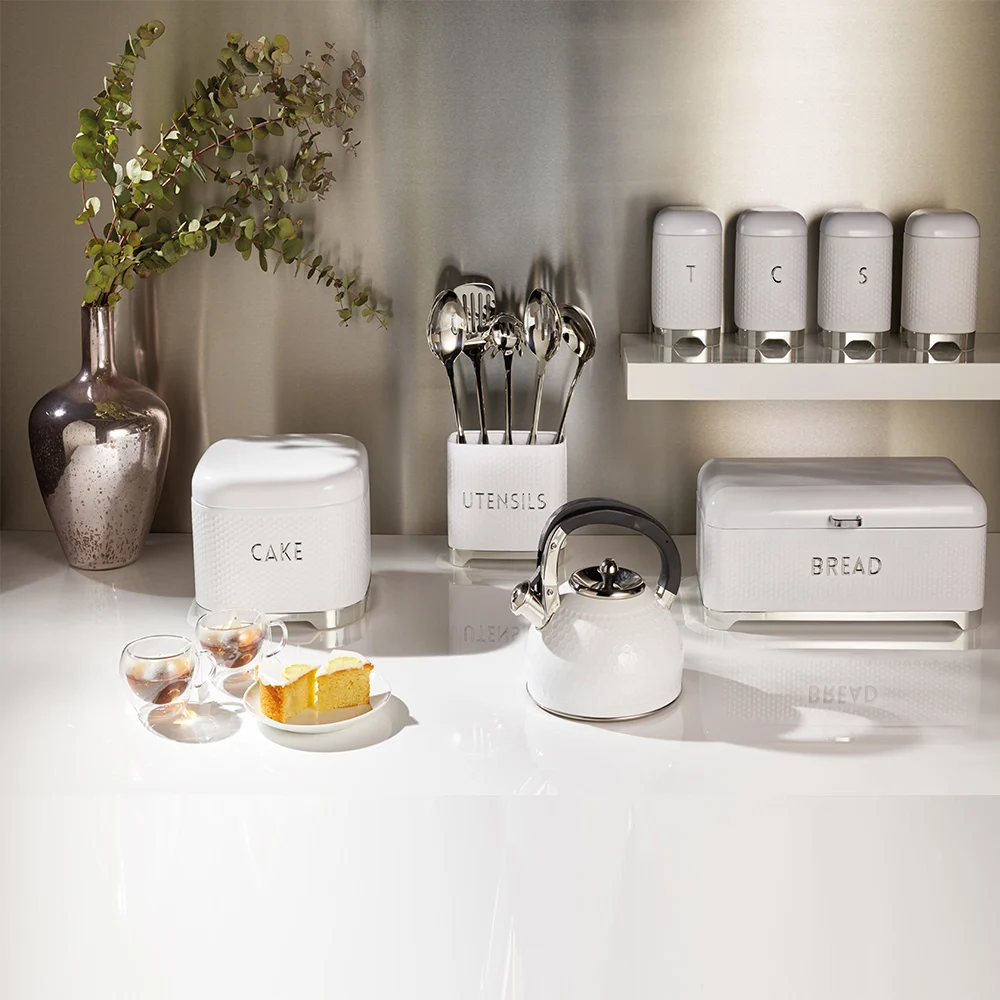 Tea Canister Ice White