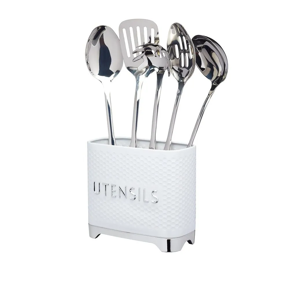 Utensil Holder Ice White