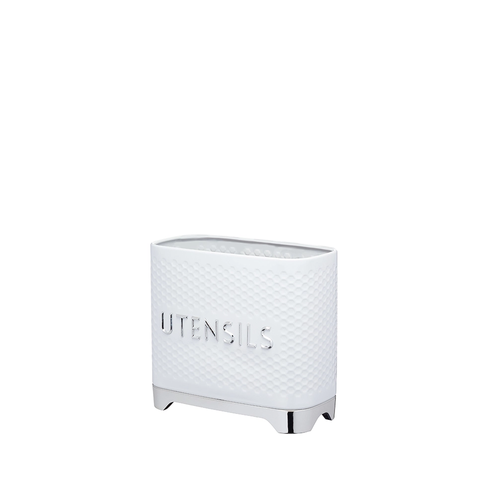 Utensil Holder Ice White