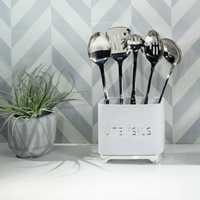 Utensil Holder Ice White