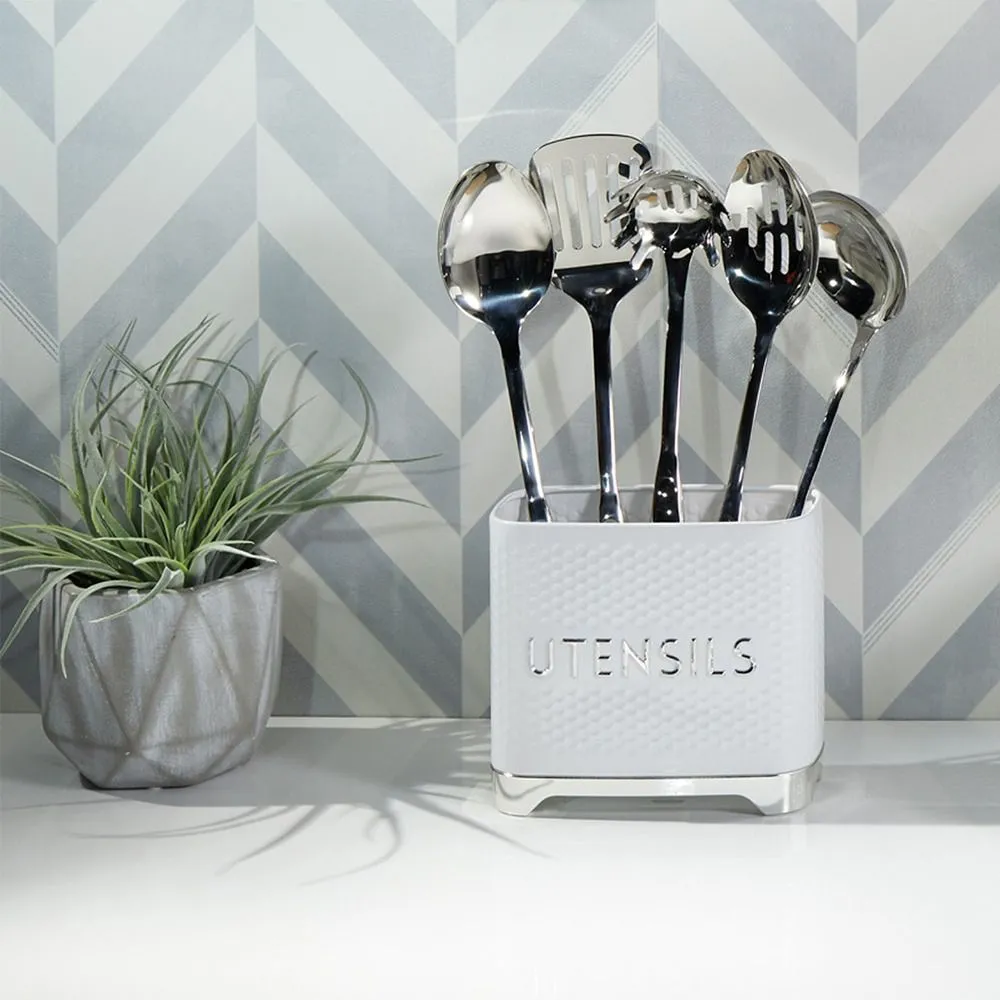 Utensil Holder Ice White