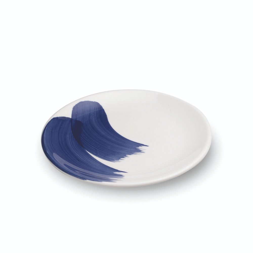 Mannaggia Li Pescetti Stoneware Dessert Plate - Blue Wave