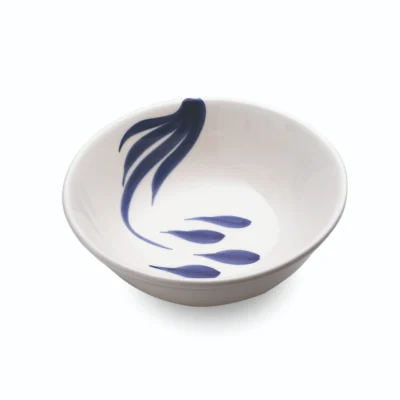 Mannaggia Li Pescetti Stoneware Salad Bowl - Blue Seabed