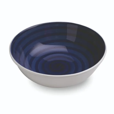 Mannaggia Li Pescetti Stoneware Salad Bowl - Blue Sea