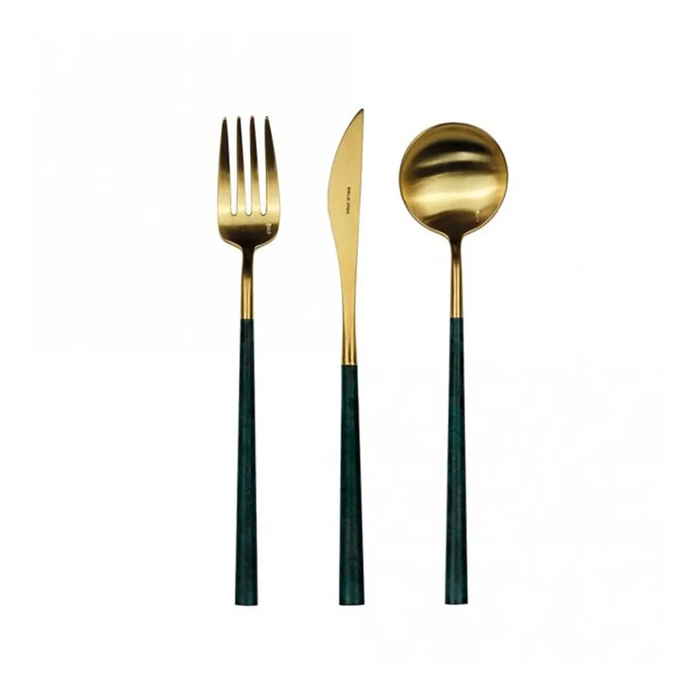 Dessert Set Black Gold