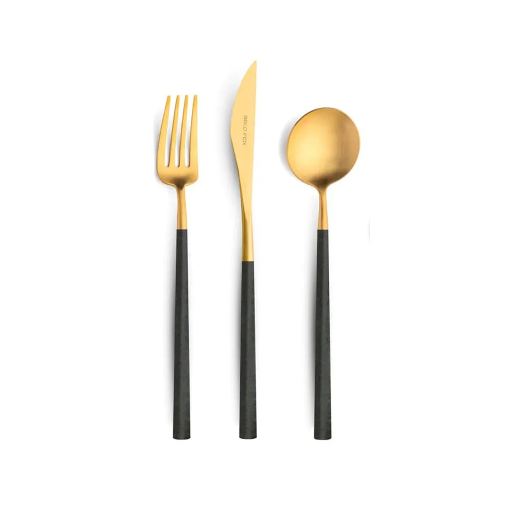 Dessert Set Black Gold