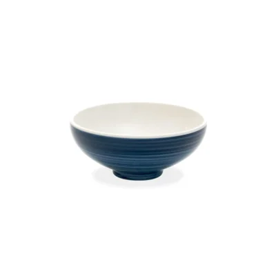 Large Bowl Dot stoneware Pàtera Blue