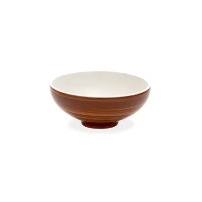 Large Bowl Dot stoneware Pàtera Brown