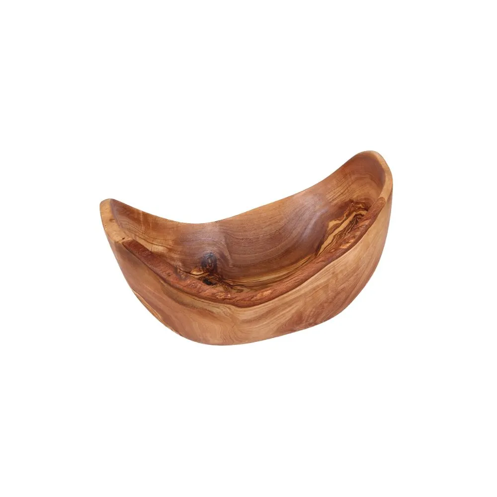 Olive Wood Oval Fruit Bowl Sm