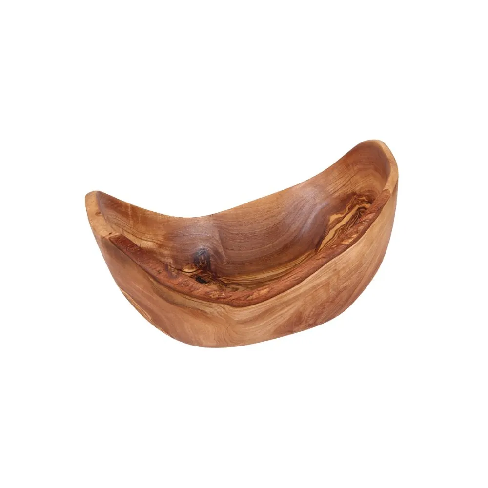 Olive Wood Oval Fruit Bowl Lg