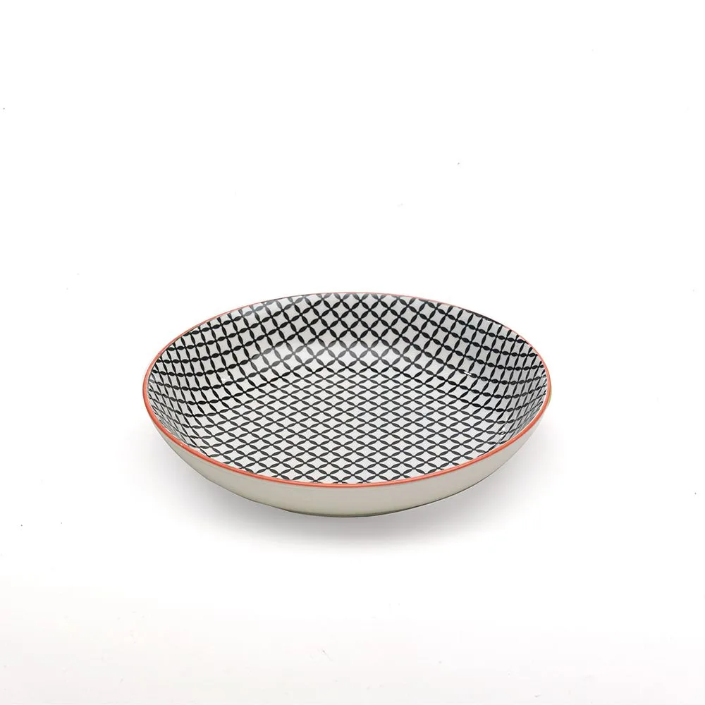 Tue Porcelain Deep Plate- Black
