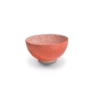 Tue Porcelain Medium Tex Bowl Orange
