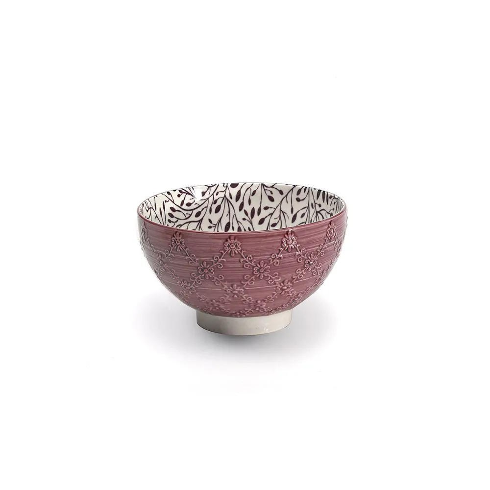 Tue Porcelain Medium Tex Bowl Amethyst