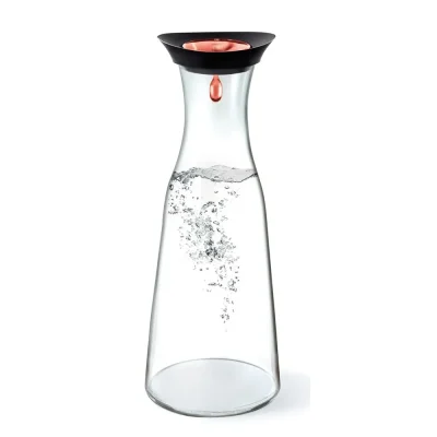 Glass Pitcher with Lid - Red & Base With Ice Pack