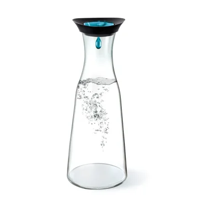 Glass Pitcher with Lid - Blue & Base With Ice Pack