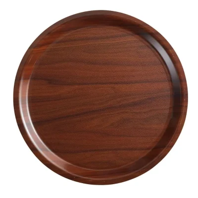 Walnut Mykonos Round Tray